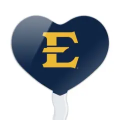 ETSU Primary Logo Heart Love Cupcake Picks Toppers Decoration Set of 6