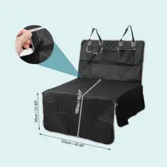 Unique Bargains Multi-Layered Waterproof Dog Car Seat Cover for Back Seat Black 1 Pc