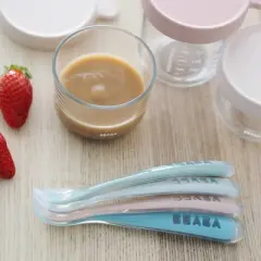 Beaba 4pc First Foods Silicone Spoons Set