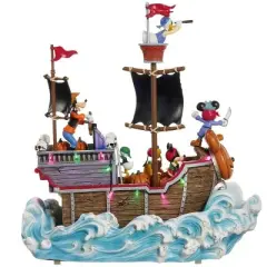 Disney Halloween Animated Pirate Ship with Lights and Music