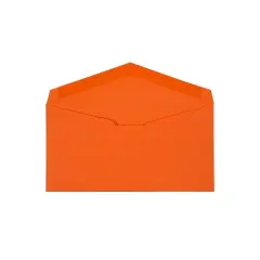 JAM Paper Monarch Colored Envelopes 3.875 x 7.5 Orange Recycled 34097575