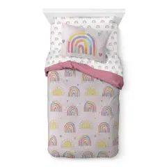 Saturday Park Doodle Rainbow 100% Organic Cotton Bed Set