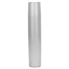 Taco Marine Aluminum Ribbed Table Pedestal - 2-3/8" O.D. - 26" Length - Model Z608266VEL262.