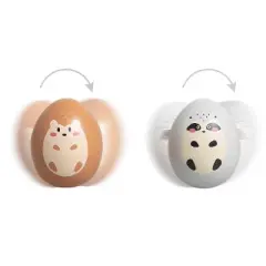 Pearhead Wooden Wobble Forest Animal Baby Toys - 6+Months - 2pc