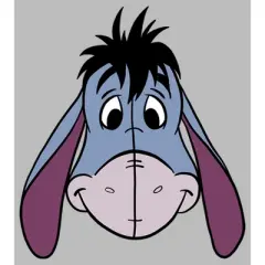 Men's Winnie the Pooh Big Face Eeyore T-Shirt