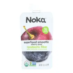 Noka Organic Superfood Smoothie Cherry Acai - Case of 6/4.22 oz