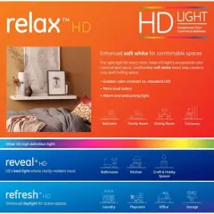 GE 4pk 5.5W 60W Equivalent Relax LED HD Decorative Light Bulbs