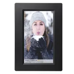 Supersonic&reg; 10-In. Touch Screen LCD Smart Digital Photo Frame in Black