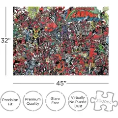 Aquarius Puzzles Marvel Despicable Deadpool 3000 Piece Jigsaw Puzzle