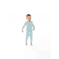 Sleep On It Infant/Toddler Boys Skate On Snug Fit 2-Piece Pajama Sleep Set With Matching Socks