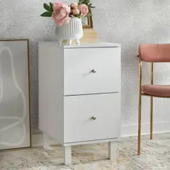 Foster File Cabinet 2 Drawer White - Buylateral