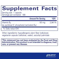 Pure Encapsulations P5P 50 - Active Vitamin B6 - Supports Energy Metabolism & Brain Health* - Gluten Free & Non-GMO