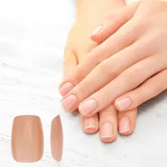 Unique Bargains Women's Full Coverage Nails Tips XS Orange 1 Pc