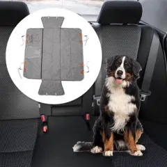 Unique Bargains Removable Pet's Car Seat Cover with Safety Belts Gray 1 Pc