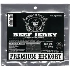 Buffalo Bills 1oz Premium Hickory Smoked Beef Jerky Packs 12-Count (beef jerky made from top round)