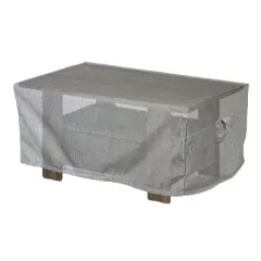 Summerset Shield Platinum 3-Layer Water Resistant Outdoor Coffee Table Cover, Grey Melange