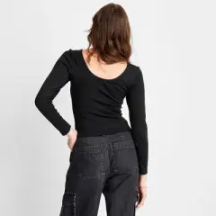 Women's Long Sleeve Slim Fit Reversible Seamless T-Shirt - A New Day&trade;