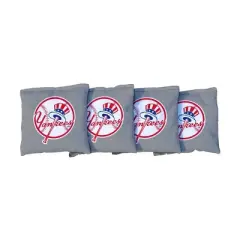 MLB New York Yankees Corn-Filled Cornhole Bags Grey - 4pk
