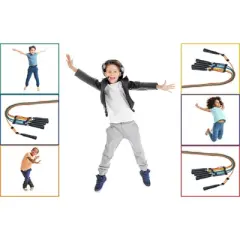 Sportime Adjustable Length Jump Ropes, 9 Feet Maximum, Assorted Colors, Set of 6