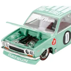 Datsun 510 Pro Street KDO510 Light Green (Designed by Jun Imai) "Kaido House" Special 1/64 Diecast Model Car by TSM