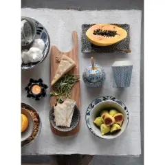 Storied Home Hand-Painted Stoneware Sugar & Creamer (Set of 2 Pieces)