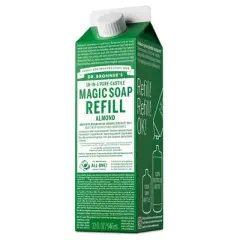 Dr. Bronner's Pure Castile Liquid Soap Bodywash Refill Carton - Almond - 32 fl oz