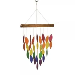 Home & Garden Rainbow Waterfall Chime  -  One Windchime 20.5 Inches -  Garden Yard Decor  -  Geblueg542  -  Glass  -  Multicolored