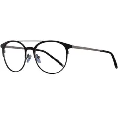 Ernest Hemingway H4810 Unisex Round Frame Eyeglasses in Satin Black/Navy 52 mm