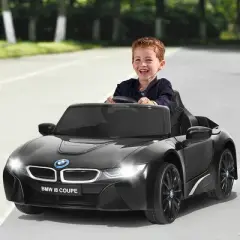 Costway 12V Licensed BMW I8 Kids Ride On Car w/ 2.4G Remote MP3 LED Light