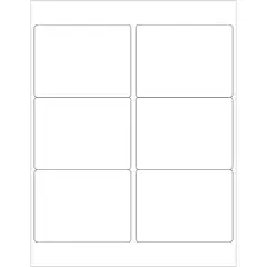 Box Partners Laser Labels Rectangle 4" x 3" White 600/Case LL126