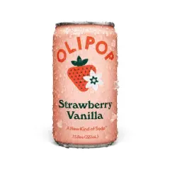 OLIPOP Mini's Strawberry Vanilla Soda - 6pk/7.5 fl oz Cans