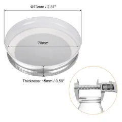 Unique Bargains Leak Proof Tinplate Canning Lids Fits Storage Cover 30 Pcs