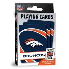 MasterPieces Officially Licensed NFL Denver Broncos Playing Cards - 54 Card Deck for Adults