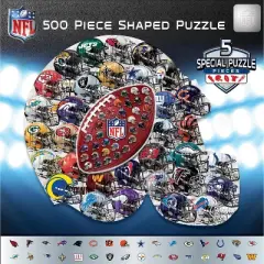 MasterPieces 500 Piece Jigsaw Puzzle - NFL Helmet Shaped - 25"x22"