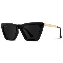 WMP Eyewear Cat Eye Shape Metal Frame Polarized Sunglasses