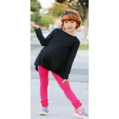City Threads USA-Made Girls Soft Cotton Ruffle Leggings