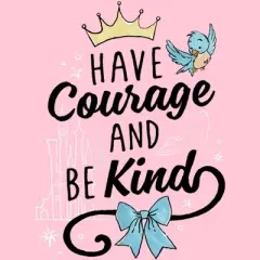 Girl's Cinderella Have Courage and Be Kind T-Shirt