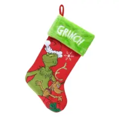 How The Grinch Stole Christmas Applique Holiday Stocking 20"