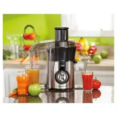 Hamilton Beach Big Mouth Pro Juice Extractor - Stainless 67608: Juicer Machine, 800W, Wide Feed Tube, Dishwasher-Safe Parts