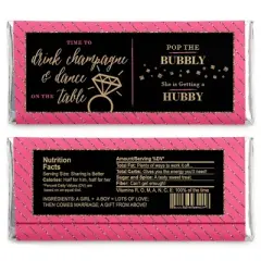 Big Dot of Happiness Girls Night Out - Candy Bar Wrappers Bachelorette Party Favors - Set of 24