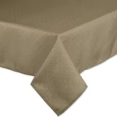 Design Imports  Stone Tonal Lattice Print Outdoor Tablecloth With Zipper 60X84
