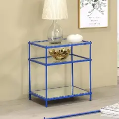 Lindenham Glass Top Side Table - miBasics