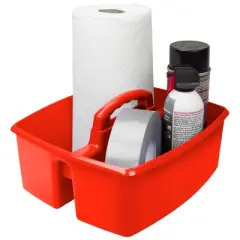 Storex Large Caddy, Red, Pack of 3
