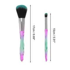 Unique Bargains Durable Lightweight Makeup Brush Set 10 Pcs