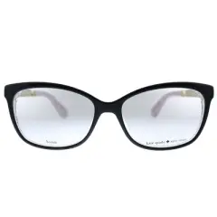 Kate Spade KS JODIANN UYY Womens Rectangle Eyeglasses Black Pattern Red 52mm