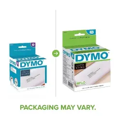 DYMO LabelWriter Address Labels 1 1/8 x 3 1/2 White 350 Labels/Roll 2 Rolls/Pack 30252