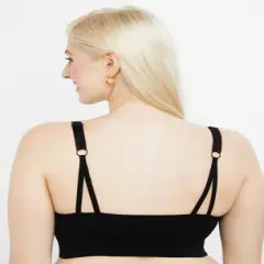 Plus Size Seamless Rib Knit Maternity And Nursing Bra | Motherhood Maternity