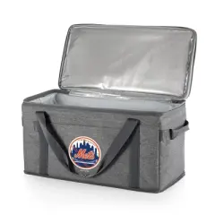 MLB New York Mets 64 Can Collapsible Cooler - Heathered Gray