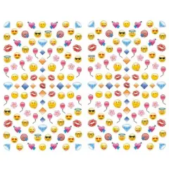 Wrapables 200+ Smile Nail Stickers Nail Art Smile Nail Decals Children's Nail Stickers