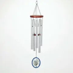 Woodstock Windchimes Decor Chime Lily, Wind Chimes For Outside, Wind Chimes For Garden, Patio, and Outdoor Decor, 26"L